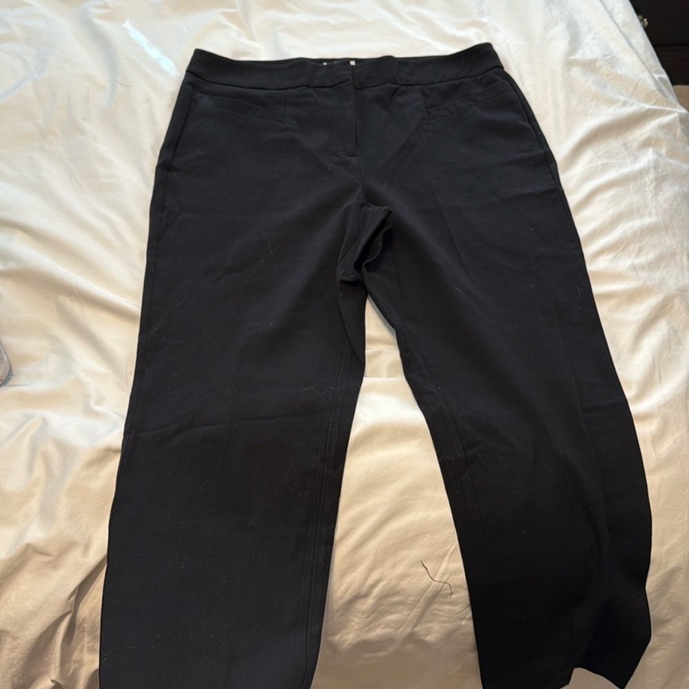 Chico’s Ankle Slacks - Black, Size 1